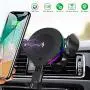 ALLSUN Wireless Car Charger, 10W Qi Fast Charging Auto Clamp Car Mount Air Vent Phone Holder for Car Compatible iPhone 11/11 Pro Max/XS/Xs Max/XR/X/8/8+, Samsung Galaxy Note 9/S20/S10/S9/S8, LG, etc.