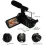 Camcorder Video Camera 4K 48MP WiFi YouTube Camera Night Vision Camcorder Blogging Camera 16x Digital Camera Vlog Video Camera Camcorder with Lens Hoods