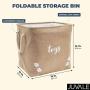 Juvale Foldable Pet Toy and Accessory Storage Bin (15 x 12 x 14 Inches)