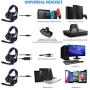 SADES SA810GT Stereo Gaming Headset for PS4, PC, Xbox One, Nintendo Switch, Noise Cancelling Over Ear Headphones with Mic for Laptop Mac Nintendo Switch Games, Surround Sound LED Light