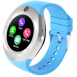 ZEERKEER Smart Watch for Android Phones and iOS Phones Bluetooth Smartwatch with Pedometer/Sleep Monitoring/Smart Reminder/Music Playing/Bluetooth Phone Calling for Men Women(Blue)