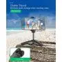 Phone Tripod, BlitzWolf Mini Cell Phone Tripod Stand Extendable Tabletop Desktop Tripod for iPhone 11 Pro 11 XS Max XR X 8 7 Camera Samsung Android Smartphone Webcam, 360° Rotation Tripod Phone Mount