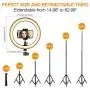 VillSure 10" Selfie Ring Light with Tripod Stand, LED Ring Light & Phone Holder for iPhone Android,Ringlight for Live Stream/Makeup/Photography/YouTube Video VillSure 10" Selfie Ring Light with Tripod Stand, LED Ring Light & Phone Holder for iPhone Android,Ringlight for Live Stream/Makeup/Photography/YouTube Video
