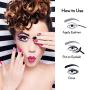 KRONA Magnetic Eyelashes With Eyeliner Kit - 2 Tubes Of Magnetic Eyeliner & 10 Pairs Of Reusable Falsies With 6 Different Colors and Tweezer - Natural Long Full - No Glue Needed
