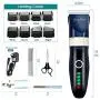 AngFan Dog Clippers 16pcs Dog Grooming Kit Noiseless Cordless Dog Grooming Clippers Professional Rechargeable Dog Trimmer Electric Hair Clippers for Thick Coats Small Medium Large Dogs Cats Pets AngFan Dog Clippers 16pcs Dog Grooming Kit Noiseless Cordless Dog Grooming Clippers Professional Rechargeable Dog Trimmer Electric Hair Clippers for Thick Coats Small Medium Large Dogs Cats Pets