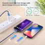 Wall Charger with USB Ports, Costyle 5 Pack 30W 2 Ports Fast Charge QC 3.0 & 5V 2.4A Adaptive Fast Charging Block Compatible for Samsung Galaxy S9 S8, iPhone Xs 8 7 Plus, Wireless Charger (White)