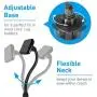 Macally Car Cup Holder Magnetic Phone Mount with for Extra Long Neck & 2 Metal Plates for iPhone 11 Max Pro Xs Max XR X 8 Plus 7 Plus 6S 6 Plus, Samsung Galaxy S10 S9 Note & Most Cell Phones
