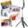 Selfie Stick Tripod with Bluetooth Wireless Remote, 3 in 1 Extendable Selfie Stick with Tripod Stand for iPhone 11/11 Pro/11 Pro Max/X/XR/XS/XS MAX/8/8 Plus/7,Galaxy S10/S9 Plus/S8 Plus/Note 10/8