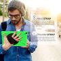 BRAECN Amazon Kindle Fire HD 10 Case 7th/9th Gen,[Hand Strap] [Shoulder Strap] [Rotating Kickstand] Heavy Duty Protection Rugged Case for Amazon Fire HD 10.1 Inch Tablet 2019/2017 Release (Green)