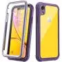Justcool Designed for iPhone XR Case, Clear Full Body Heavy Duty Protection with Built-in Screen Protector Shockproof Rugged Cover Designed for iPhone XR Cases (2018) 6.1 Inch (Purple) Justcool Designed for iPhone XR Case, Clear Full Body Heavy Duty Protection with Built-in Screen Protector Shockproof Rugged Cover Designed for iPhone XR Cases (2018) 6.1 Inch (Purple)