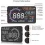 Arestech 5.5 inches A8 OBD2 Windshield HUD Head Up Display with Display RPM MPH Speeding Warning Fuel Consumption Temperature Arestech 5.5 inches A8 OBD2 Windshield HUD Head Up Display with Display RPM MPH Speeding Warning Fuel Consumption Temperature