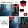 KINGMAS 3 in 1 Universal Fish Eye & Macro Clip Camera Lens Kit for iPad iPhone 8 7 6 Samsung BlackBerry and Most Smartphones KINGMAS 3 in 1 Universal Fish Eye & Macro Clip Camera Lens Kit for iPad iPhone 8 7 6 Samsung BlackBerry and Most Smartphones