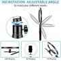 10 LED Ring Light with Tripod Stand, Bluetooth Remote & Phone Holder, AIDISITE Dimmable Ring Light Kit with 3 Colors for YouTube Video Shooting, Makeup, Selfie, Photography, Live Streaming