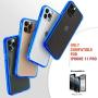 Mkeke Compatible with iPhone 11 Pro Case, Clear Anti-Scratch Shockproof Cases Cover for iPhone 11 Pro 5.8 inch-Blue
