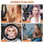 LED Ring Light with Adjustable Phone Holder & Stable Disc Base, Yoozon Dimmable 3000~6500K Ring Light Kit with 3 Light Modes & 10 Brightness Levels for Live Streaming/YouTube Video/Makeup/Selfie
