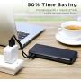 EasyAcc 26000mAh Power Bank(4A Input 4.8A Smart Output) External Battery Charger Portable Charger for Android Phone Samsung HTC Tablets - Black and Grey