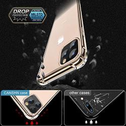 CANSHN iPhone 11 Pro Max Case, Clear Protective Heavy Duty Case with Soft TPU Bumper [Slim Thin] Case for iPhone 11 Pro Max 6.5 Inch (2019)-Crystal Clear