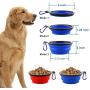 Guardians Collapsible Dog Bowls, Travel Dog Water Bowl Portable Foldable Food Dishes with Carabiner Clip for Travel