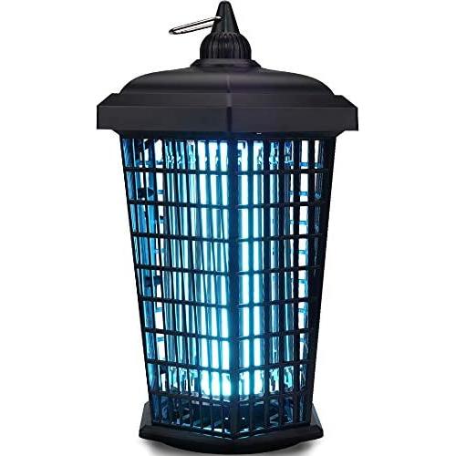 Bug Zapper Outdoor Mosquito Trap Fly Killer, 4200v Electric Insect Lamp Catcher 30W Powerful for Flies Waterproof - Electronic Light Bulb for Garden, Backyard, Patio Large, Home, 1 Acre, Plug in