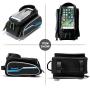Sireck Phone Holder Bike Bag, Waterproof Top Tube Bicycle Frame Bag, 6.5 inch Touchscreen Cycling Cellphone Mount Pannier Accessories for iPhone Xs Max, Huawei