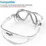 COPOZZ Scuba Mask, No Fogging Snorkeling Scuba Dive Glasses, Great Seal Free Diving Tempered Glass Mask Goggles