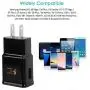 Fast Charging Block, USB Wall Charger Adapter Compatible Samsung Galaxy S6 S7 S8 S9 S10 / Edge/Plus/Active, Note 5, Note 8, Note 9, iPhone, LG, HTC and More (3 Packs)