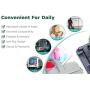 RUICHENXI Foldable Swivel Cell Phone Stand,Telescopic Phone Holder, Anti-Slip Tablet Stand for Desk for Home/Office Accessories Compatible for iPhone 4-7.9inch Smartphones Tablet iPad (Black)