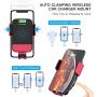 Wireless Car Charger, CTYBB Qi Auto-Clamping Air Vent Dashboard Car Phone Holder & QC3.0 Car Charger, 10W Compatible for Galaxy S10/S10+/S9,Charging for iPhone 11/11 Pro/11 Pro Max/XSMax/XS/XR/X/8P/8