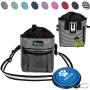 PetAmi Dog Treat Pouch | Dog Training Pouch Bag with Waist Shoulder Strap, Poop Bag Dispenser and Collapsible Bowl | Treat Training Bag for Treats, Kibbles, Pet Toys | 3 Ways to Wear