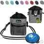 PetAmi Dog Treat Pouch | Dog Training Pouch Bag with Waist Shoulder Strap, Poop Bag Dispenser and Collapsible Bowl | Treat Training Bag for Treats, Kibbles, Pet Toys | 3 Ways to Wear