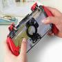 Mobile Game Controller, Mobile Gaming Trigger(4-in-1) for PUBG/Fortnite/Rules of Survival Gaming Grip and Gaming Joysticks for 4.5-6.5inch Android iOS Phone-red