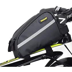 Rhinowalk Bike Top Tube Bag Bicycle Frame Bag Waterproof Mountain Bike Cycling Phone Bags with Earphone Hole