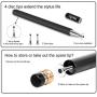 Digiroot Stylus for iPad, Magnetic Disc Stylus Pen 2019 Updated Touch Capacitive Screen Pens for Apple/iPhone/Ipad pro/Mini/Air/Android/Surface with 3 Replacement Tips - (Black)