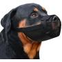 CollarDirect Adjustable Dog Muzzle Small Medium Large Dogs Set 2PCS Soft Breathable Nylon Mask Safety Dog Mouth Cover Anti Biting Barking Pet Muzzles Dogs Black Red