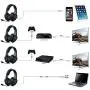 SADES 807 Multi-Platform Gaming Headset for Playstation 4 PS4 PC Computer Games, Noise Isolation Bass Surround Stereo Soft Earmuffs Over-Ear Headphones with Mic