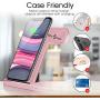 Wireless Charger, QI-EU 4 in 1 Qi-Certified Fast Charging Station Compatible Apple Watch Airpods Pro iPhone 11/11pro/X/XS/XR/Xs Max/8/8 Plus, Wireless Charging Stand Compatible Samsung Galaxy S20/S10