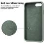 Vooii iPhone 8 Plus Case, iPhone 7 Plus Case, Soft Silicone Gel Rubber Bumper Case Microfiber Lining Hard Shell Shockproof Full-Body Protective Case Cover for iPhone 7 Plus /8 Plus - Pine Green