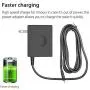 Switch Charger for Nintendo Switch Lite, YCCSKY Nintendo Switch Lite Charger AC Adapter Charger Replacement Accessories with 5FT Type C Cable 15V/2.6A (Support TV Mode and Pro Controller), Black