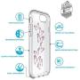 Speck Products 79991-5947 Presidio Clear + Print Cell Phone Case for iPhone 7 - Butterflies Rose Gold/Clear