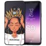 XIX Samsung Galaxy S9 Case African American Afro Girls Women Slim Fit Shockproof Bumper Cell Phone Accessories Thin Soft Black TPU Protective Samsung Galaxy S9 Cases (09)