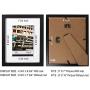 CAVEPOP 8x10 Black Picture Frame with Mat Set of 5, Made to Display 8x10” Without Mat, 5x7 with Mat - Large Wall Hanging Photo Frames, Collage Picture Frame Sets