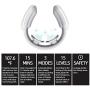 Neck Massager,Intelligent Portable Neck Massage with Heat Cordless,3 Modes 15 Levels Smart Deep Tissue Trigger Point Massage Use at Home,Outdoor,Office,Car