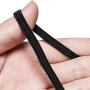 Elastic String for Masks, High Elasticity 20 Yards 1/4 Inch Elastic String Cord Bands Rope for Sewing, Earloop Stretch Elastic Thread for Crafts DIY Making Masks, Handmade String for Sewing (Black)