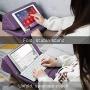 MoKo Tablet Pillow Stand, Soft Bed Pillow Holder, Fits up to 11" Pad, Fit with iPad 10.2" 2019, New iPad Air 3 2, iPad Pro 11 2020/10.5/9.7, Mini 5 4 3, Samsung Galaxy Tab, Purple
