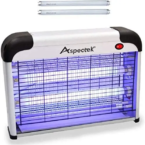 ASPECTEK Powerful 20W Electronic Indoor Insect Killer, Bug Zapper, Fly Zapper, Mosquito Killer-Indoor Use Including Free 2 Pack Replacement Bulbs ASPECTEK Powerful 20W Electronic Indoor Insect Killer, Bug Zapper, Fly Zapper, Mosquito Killer-Indoor Use Including Free 2 Pack Replacement Bulbs