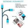 Micro USB Cable, Ailkin High Speed [10-Pack] 3Ft Nylon Braided USB 2.0 A Male to Micro B Data Sync & Charging Cable Compatible with Samsung and Other Android Smartphone, Colorful