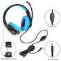 Gaming Headset for PS4,Xbox One Controller,Weton Updated Stereo Noise Cancelling Over Ear Wired Gaming Headphones with Mic LED Lights & Volume Control Headsets for Smartphones, Laptop, Mac,Games