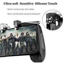 Newseego Mobile Game Controllers,[Upgrade Version] Sensitive Shoot Aim Multiple Color Combinations Gaming Grip with Gaming Trigger for Knives Out/Rules of Survival for Android & iOS- Black