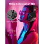 Mpow EG10 Gaming Headset for PS4, PC, Xbox One Controller,Over-Ear Headphones with Mic Noise Cancelling, Switchable LED Light Soft Earmuffs for Laptop Mac Nintendo Switch Pad MAC Game
