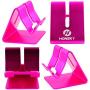Honsky Solid Portable Universal Aluminum Desktop Desk Stand Hands Free Mobile Smart Cell Phone Holder Tablet Display Stand, Cellphone Stand, Smartphone Mount Cradle, Hot Pink